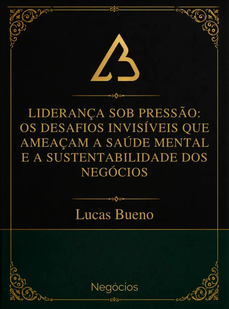 Capa - Liderança sob pressão os desafios invisíveis que ameaçam a saúde mental e a sustentabilidade dos negócios